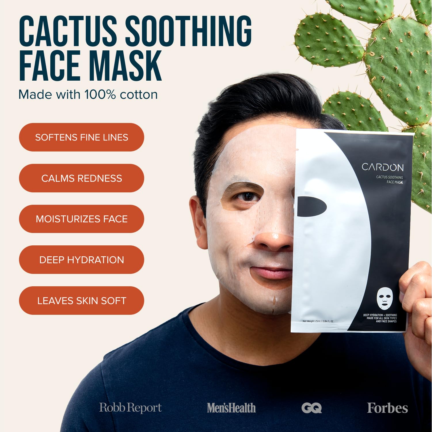 Amazon.com : Cardon Cactus Soothing Sheet Mask | Korean Sheet